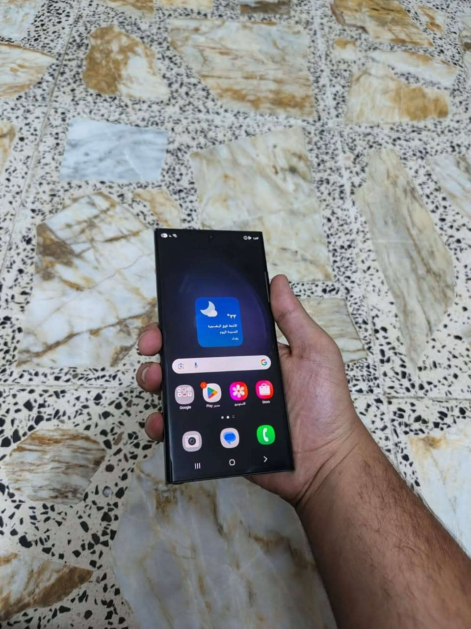 سامسونك S23  الــترا غراضه كامله ومطابقه 
شــرق اوسط عربي ***********
وكــاله ضمان الرسمي من سامسونك عين الفهد
خطين ذاكـــراة 256 ـــ 12 مكفول شرط الفحص 
السعر 730 الف 
مكاني كربلاء #شرط وتر بروف كربلاء, العراق

