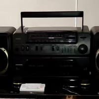 مسجل راديو للبيع سوني دبل كاسيت جدا نضيف سماعات تنفصل تسجيل خارجي وداخ...