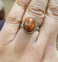 خاتم سليماني • حجر احمر • فضة