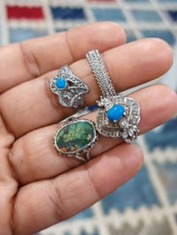 ٤ خواتم نسائية • فضة ٩٢٥ • بغداد الطالبيه