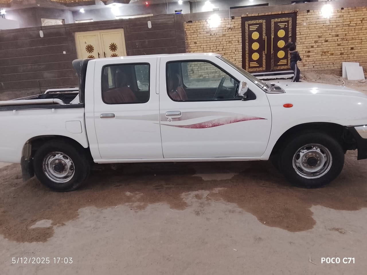 سلام عليكم بيكم نيسان موديل 12مكفولة كفالة عامة  المكان ناصريه  سوق الشيوخ  السعر 130وبيها مجال بسيط الشراي يصتل على الرقم ***********
