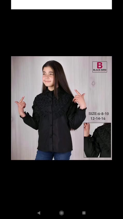 قميص بناتي جيسيكا موديلات متوفر في مجمع اوركيد ستايل للالبسه التركيه المستورده شطره شارع الگص عمارة جبار عبدعلي الويده للحجز واتساب***********٠
