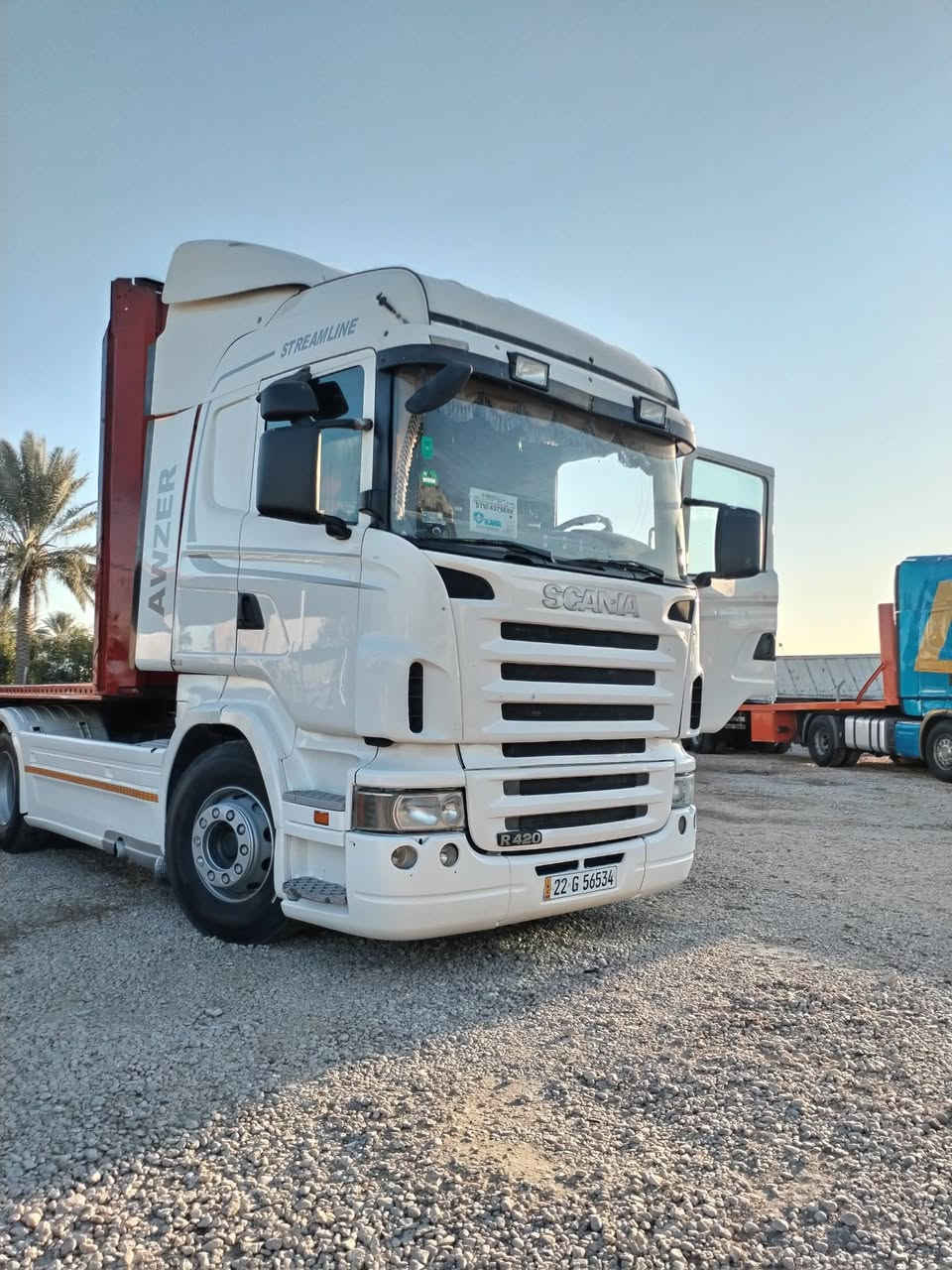 سكانيه للبيع ***********
*********** رأس وعربانه موديل 2007 عربانه دزك
مكفوله شاصي قماره محرك تخم تاير كير ٣ب٣ رتايدر
سنويه ل ٢٨ تحويل محرك نجكسن حجم 24 لحله جبله
