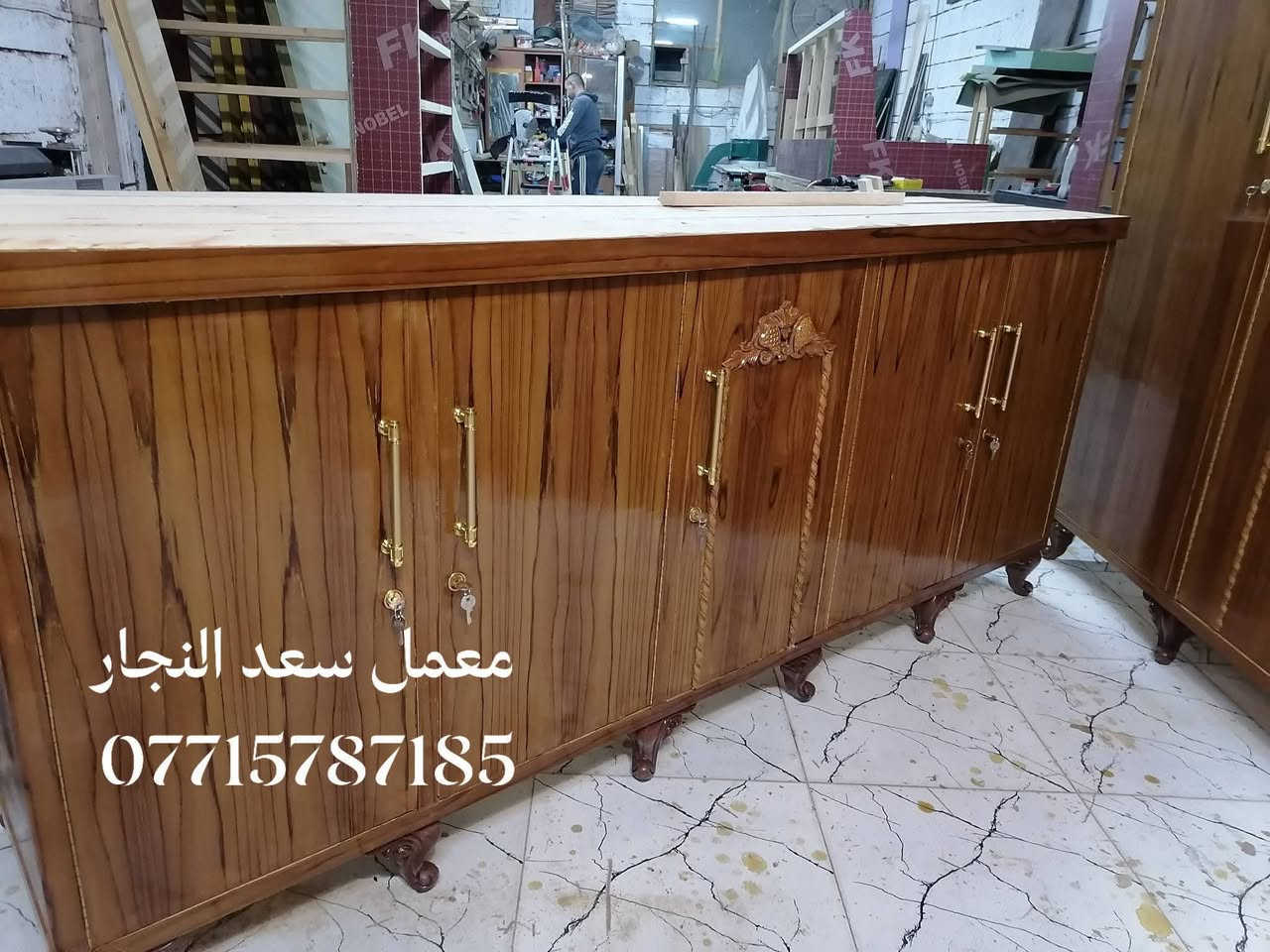 يتوفر لدينا تفصال غرف نوم كناتير بوفيات صاج عراقي ثقيل بالشرط تفصال حسب القياس الي تريدة شغل بالشرط 🔨🪚 

"غرفة نوم جاهزة.. حسب ذوق الزبون."
معمل سعد النجار العنوان كركوك نهاية شركة الطارق للإستفسار ***********
#نجارة_عراقية #تفصال_حسب_الطلب #معمل_نجارة #خشب_صاج
