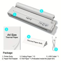 طابعة حرارية • بلوتوث • واي فاي