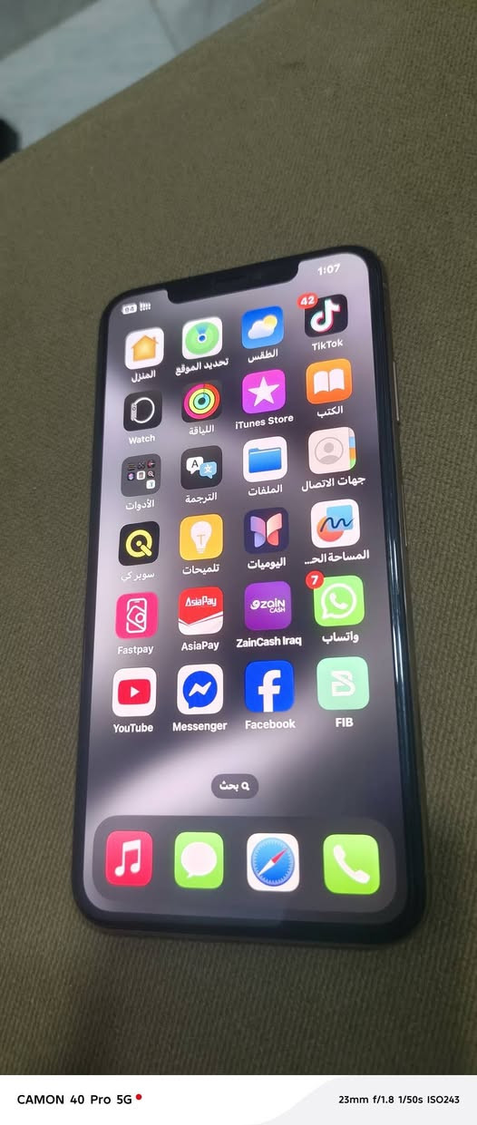 سلام عليكم جهاز xs max  للبيع او مراوس نظيف مثل ماموضح بصوره جهاز كله بلاد فقط مستبدلة البطارية تقرا 100 اني بدلتها قبل فتره ذاكره 256 جهاز نظيف شرط الحاسبه وصورة الحاسبه موضحه بالمنشور بتلريخ اليوم سعره 165 الف


**إذا كنت صاحب هذا الإعلان وتريد حذفه لأي سبب، رجاءا أرسل رسالة إلى الدعم الفني**