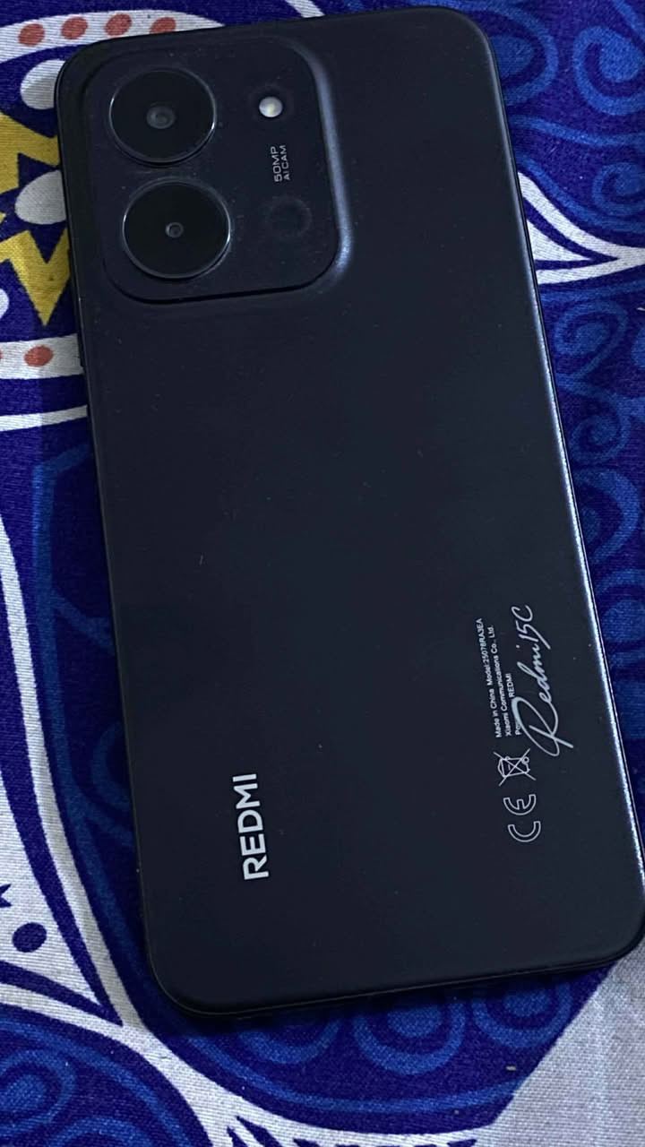 redmi 15c
ذاكرة 256
رام 8
السعر 125 وبي مجال بسيط العنوان بابل القاسم
*********** المحاويل, بابل
