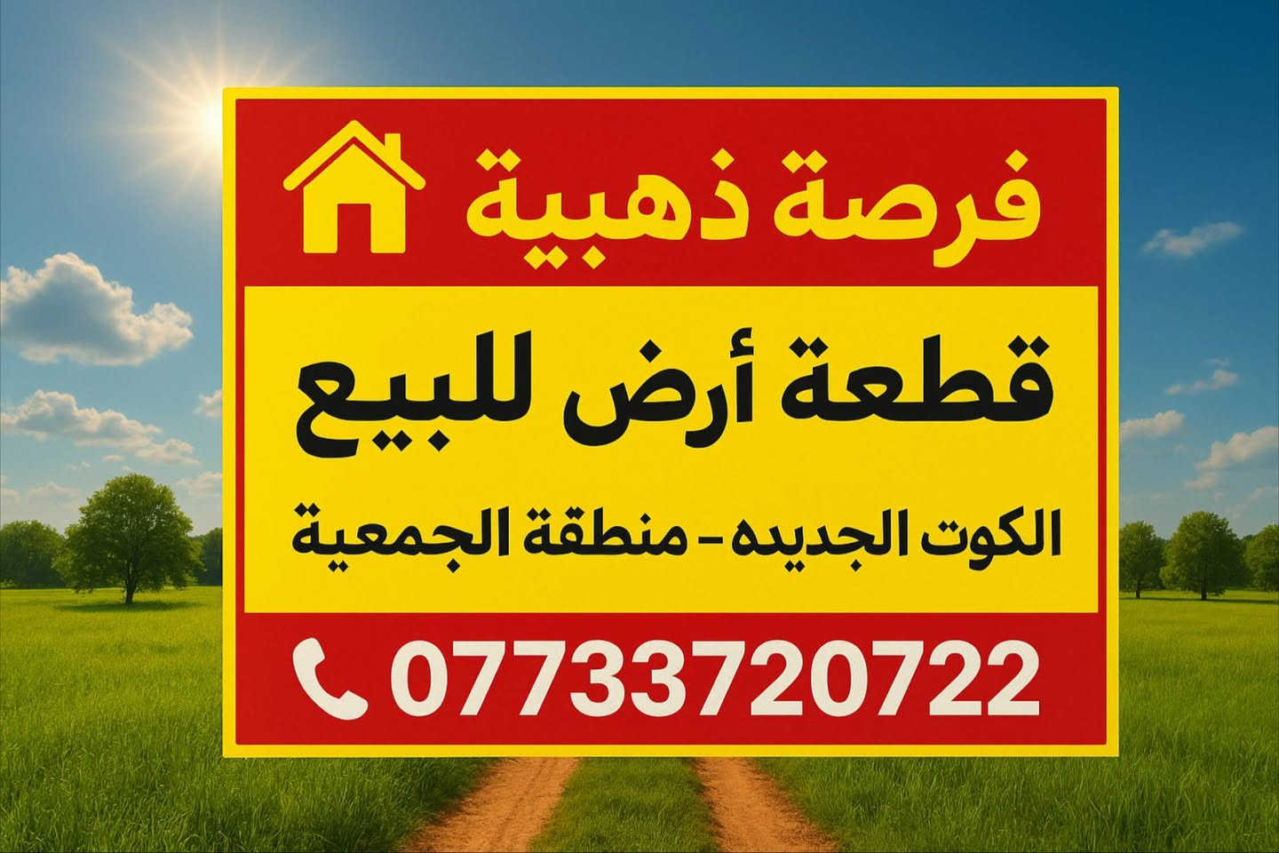 تحية طيبة 
قطعة مساحة 125 متر بسعر مناسب 
الواجهة 5 والنزال 25 شارع 15 في الكوت الجديدة بظهر الجمعية مباشرةً القطعة محدولة تراب وسبيس وبيه ابي وسبتتنك جاهزة للرفتة 
للاستفسار الاتصال على الارقام 
ه‍//***********
ه‍//*********** دهل اوران, واسط
