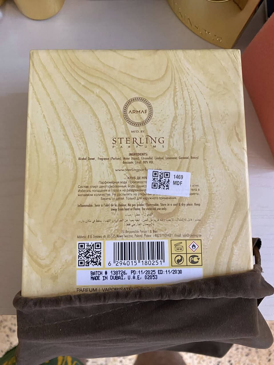 Club de nuit Oud Aramaf unisex
مرحبا شباب العطر راقي من ناحية الثبات و الفوحان و ملحقاته وياه كاملة يجي ببوكس و حقيبة قماش
السعر : 120,000
المصدر : السوق الحرة


**إذا كنت صاحب هذا الإعلان وتريد حذفه لأي سبب، رجاءا أرسل رسالة إلى الدعم الفني**