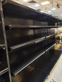 رفروف حديد للبيع ارتفاع الرف الكامل هو 1,60 م وعرض 8 سم  قياسات الرف ا...