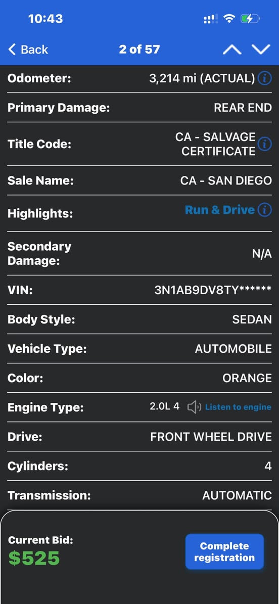 للفائدة
Nissan sentra sr 2026
الشكل الجديد
ماشية 3 الاف
ضرر موضح بالصور
شغالة
فول فتحة جلد
محرك اربعة سلندر 2000
معروضة مزاد بموقع copart.com
مزادها باجر
للمزايدة زيارة مكتب ماهر البدراوي لمزادات السيارات الامريكية و الكندية
الصالحية ٢٨ نيسان


**إذا كنت صاحب هذا الإعلان وتريد حذفه لأي سبب، رجاءا أرسل رسالة إلى الدعم الفني**