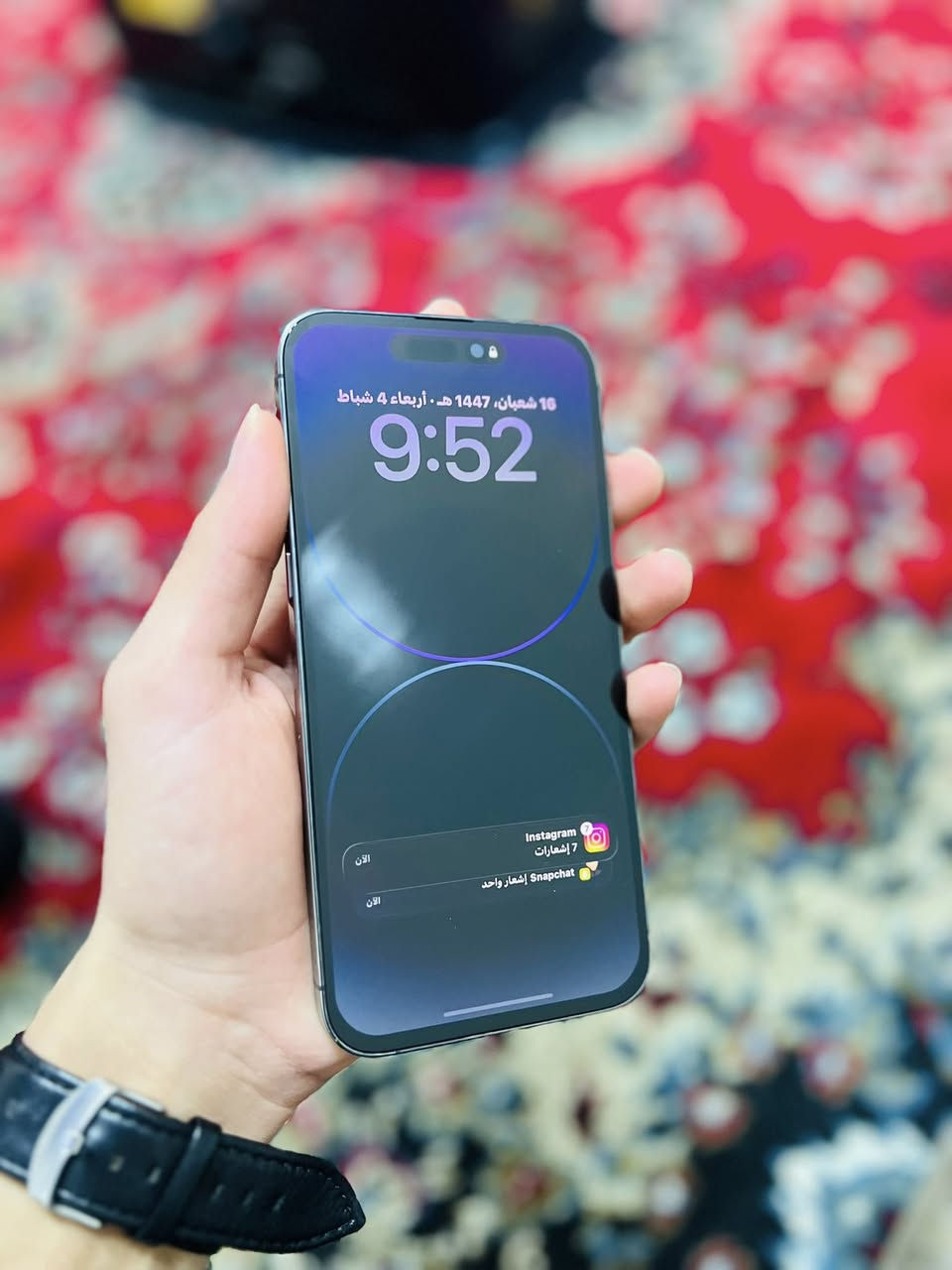 ايفون 14برو ماكس
لون بنفسجي 💜

مبدل شاشة اصلي شرط 

ذاكرة 256

بطارية100‎%‎ 

دبل سيم Z/AA 

شاشة اصلي شرط 

فيس إيدي شغال 

نضافه 100‎%‎

سعر 550

***********
