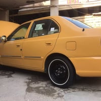 فيرنا 2014سياره حلوه ونضيفه ونصبتها تخبل بيها طخه بالجاملغ الامامي مال...