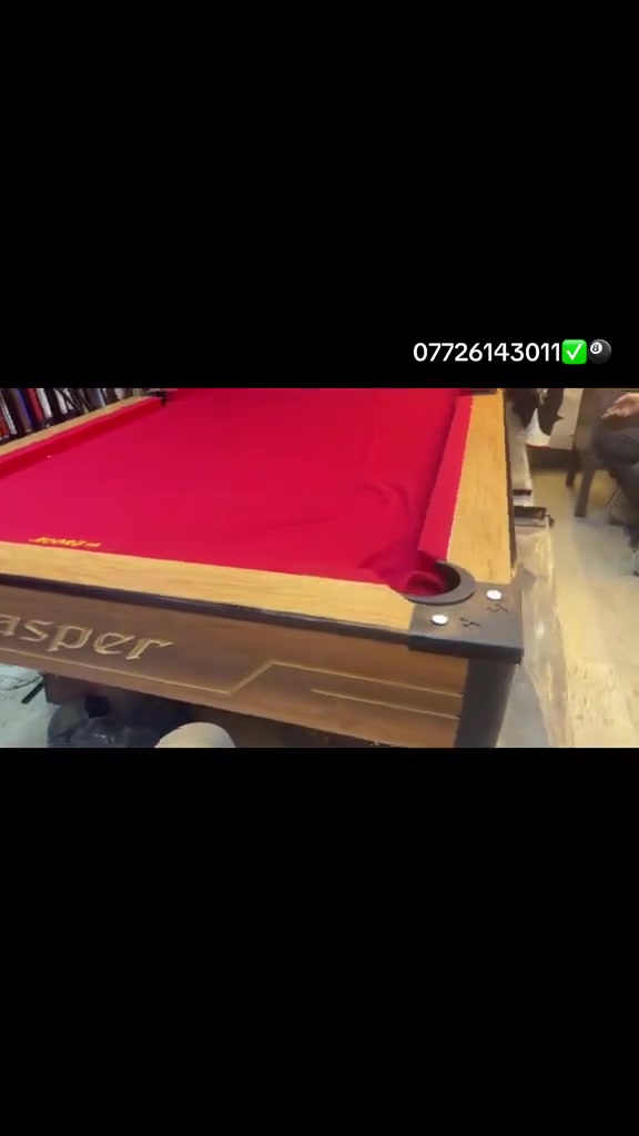 🎱 ميز كاسبر الأصلي بضمان 10 سنوات مع كامل الملحقات، جودة وفخامة تليق بأصحاب الذوق الرفيع.

📲 للتواصل عبر الواتساب: ***********
