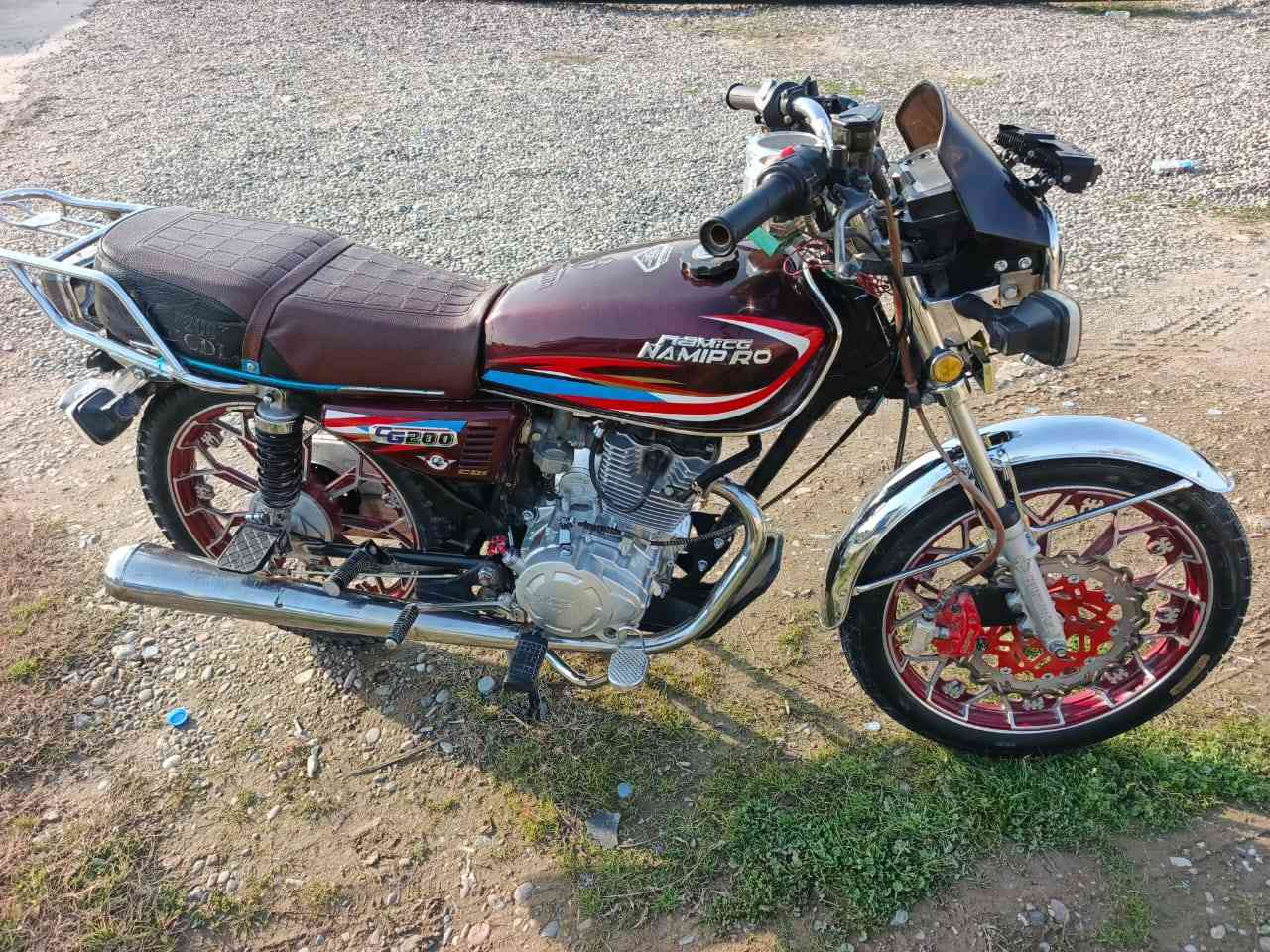 السلام عليكم دراجه نامي برو حجم 200 السعر 650 وبيهه مجال ***********
