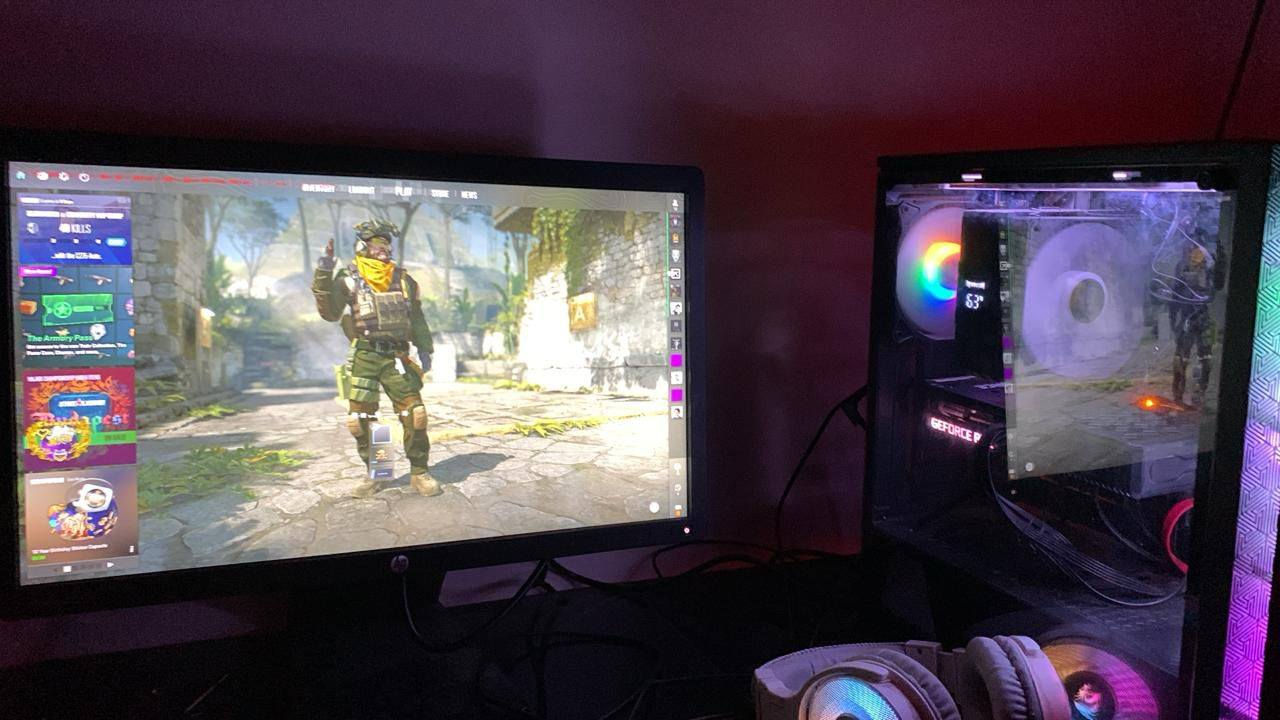 ضمان سنه كامله
RYZN 5 5600G
MB .B450.asus
RAM.16-8+8.3200
Ssd 1 تيره
M.2/500
Hdd500
Pus.550.w
RTX3060 palt 12G
كولر ريد دراكون هوائي + ساعه رقميه حراره معالج

فانات عدد ٦ مع هاب وكنترول 
مكاني الاعضميه ماعندي توصيل 
***********
