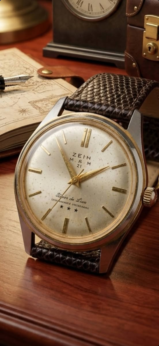 تحية طيبة
#ZEIH_MAM_Vintage .
إنتاج سويسري قديم وهي قطعة كلاسيكية فنتج تحمل طابع الخمسينات والستينيات وهي من القطع النادرة .
ماكنة ميكانيك تعبئة يدوي نصب تكويك 17 حجر وتأتي بأطار ذهبي (GOLD Plated) ومينا يظهر عليها تقادم زمني وتغيير لو طبيعي بفعل الزمن . ساعة رسمية بقطر 34ملم (Dress Watch) تليق جدا مع الملابس الرسمية والجلد الطبيعي .
خدمة توصيل متوفرة لكل مكان .
المهتم التواصل خاص لطفآ .
ملاحظ الوقت مضبوط جدا .


**إذا كنت صاحب هذا الإعلان وتريد حذفه لأي سبب، رجاءا أرسل رسالة إلى الدعم الفني**