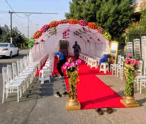 تجهيزات سجاد الموسوي تاجير كراسي نصب جادر فاتحة جادر اعراس كوشات اعراس 💍 حنة- مهرجان -خطوبة-  توصيل مجاني جميع المناطق احجز يوصلك للباب 
العنوان / الشعب حي تجار مقابل نادي العربي الرياضي نهاية شارع لاسواق 
*********** واتسب📲 *********** 
***********
