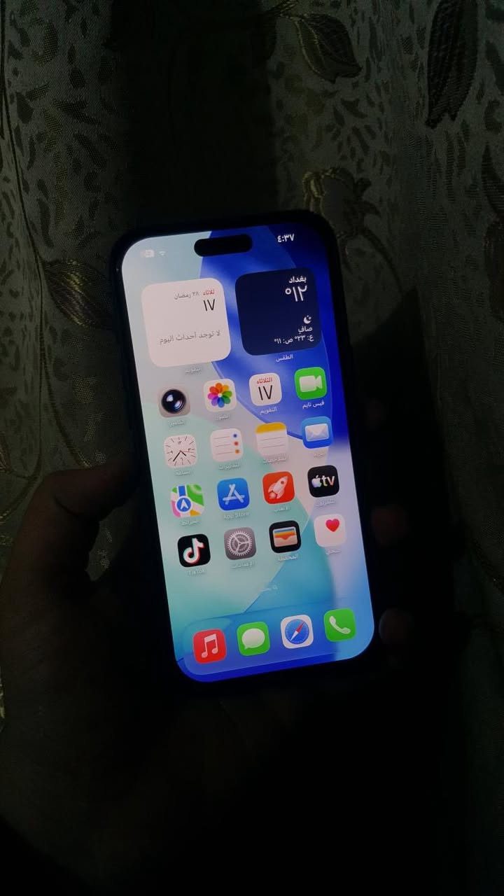 ب 750 الف فقط ..

16 برو ماكس 
ذاكرة 256
بطارية 93
كامراته شرط زلال 
فيس ايدي شغال 
جهاز كلش مرتب

مستبدل شاشه كلش حلوة  نوعيته شرط الفحص+ شاصي مال تفصيخ من جهاز ثاني

رمادي شارع الأطباء فرع الشعبية مجاور دكتور حاتم الهيتي 

مصطفى الراوي // ***********
