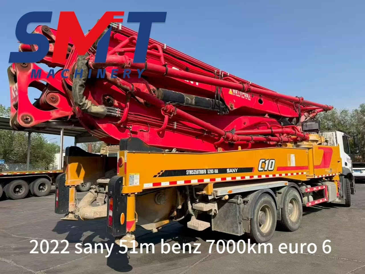 2022 Sany 51m used concrete pump truck on Mercedes for sale. 
​Super good condition, original painting. 
​Just working 500 hours, 7600 km driving. 
​Mobile /WeChat /WhatsApp : +86 188 7317 3321. 
​www.cssmartmachinery.com

#concretepumptruck #truckmountedconcretepump  #zoomlionpumptruck #sanypumptruck #xcmgpumptruck #putmeisterpumptruck #chinesebrandpumptruck #pumptruck #63mpumptruck #benz #brandnewpumptruck #heavyequipment #usedpumptruck #secondhandpumptruck


**إذا كنت صاحب هذا الإعلان وتريد حذفه لأي سبب، رجاءا أرسل رسالة إلى الدعم الفني**