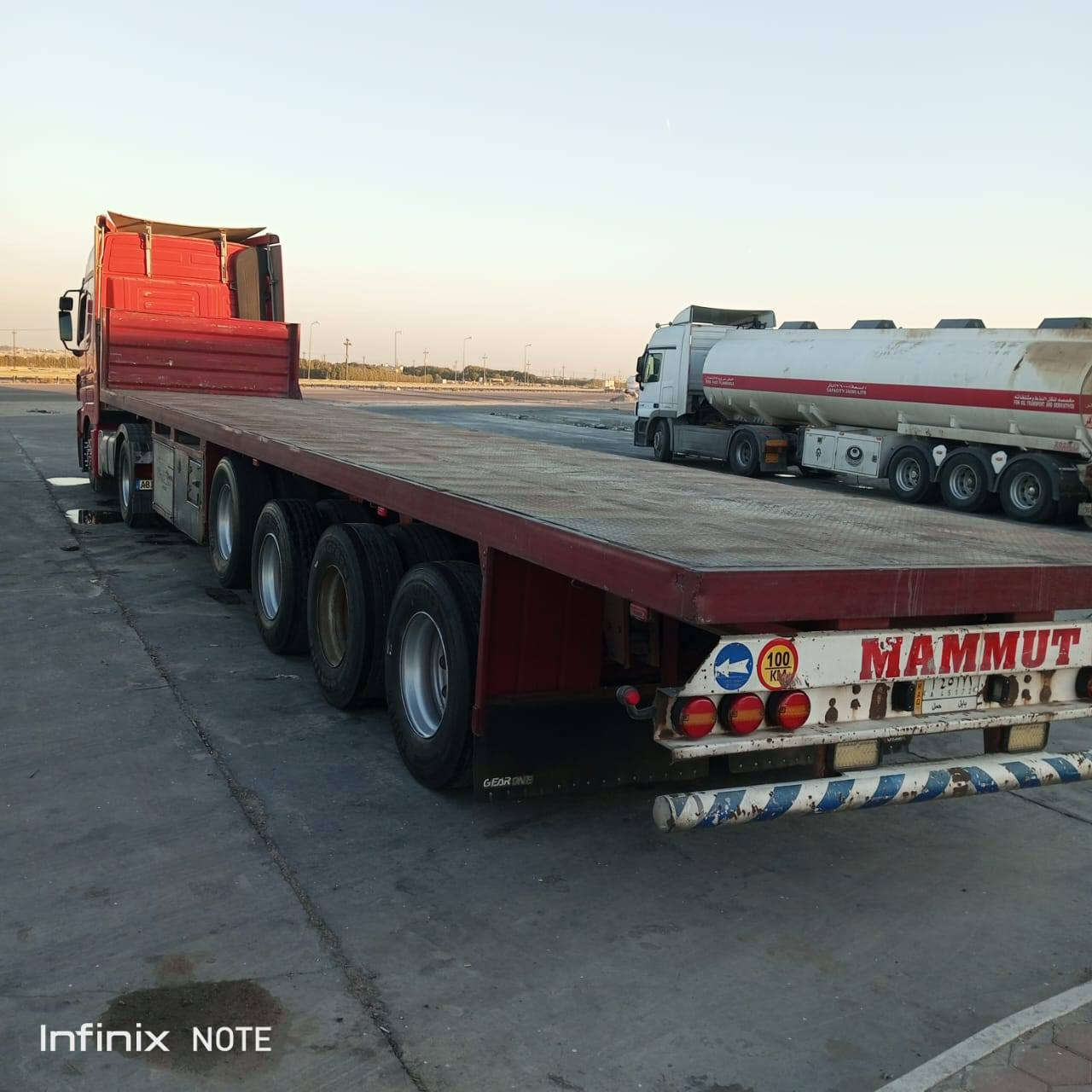 السلام عليكم.
اكتروس 2006 حجم 1844
جوبلس امامي مو جامبو مسجله فلات 4 محاور
عربانه عمل  شاصي 16 دناكير 14 صيني طول العربانه 13.40 م
رقم بابل سنويه لل28
تبريد وصوبة وثلاجه
***********
*********** اتصال او واتساب ابو احمد
