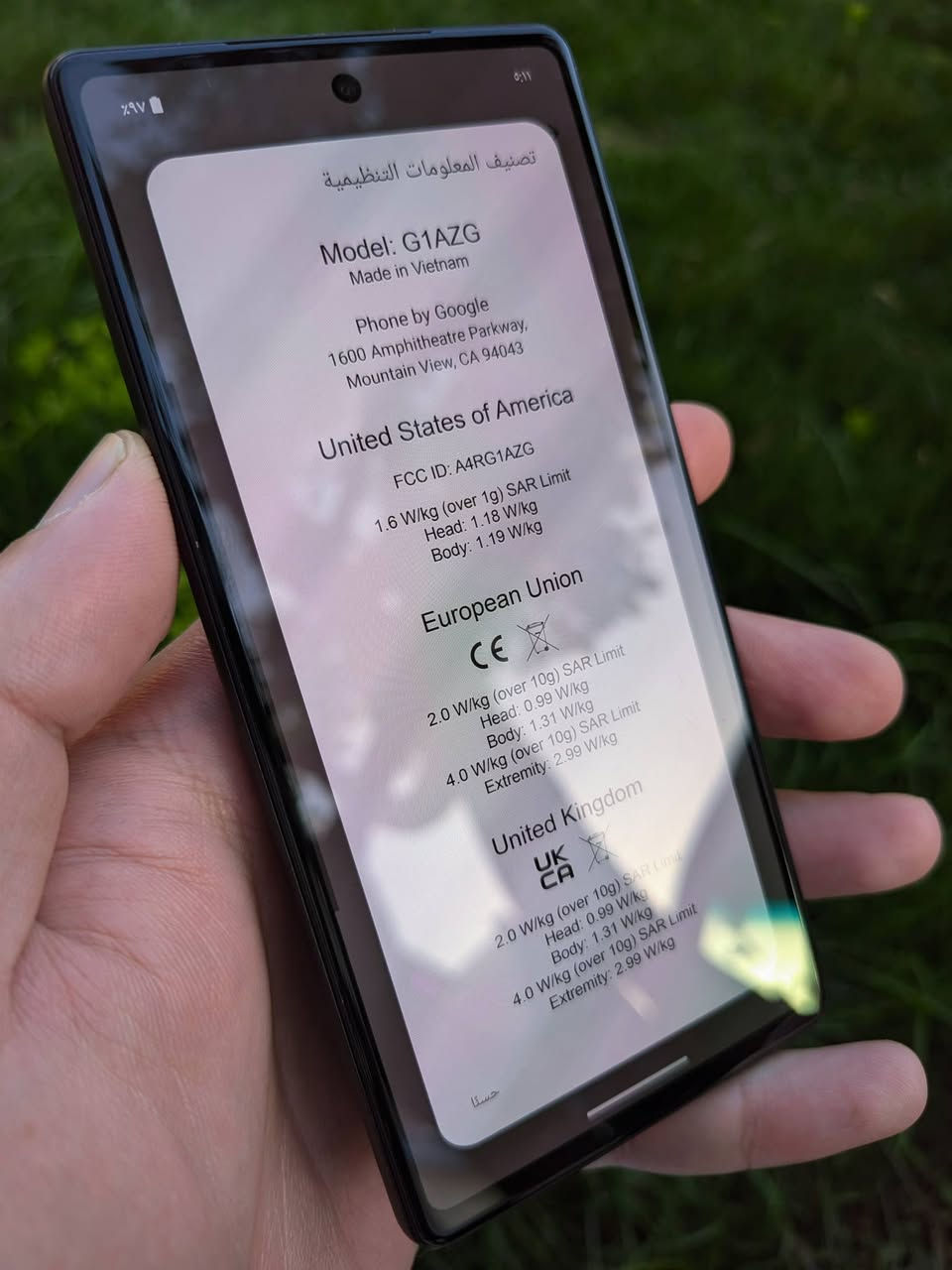 ❌❌❌  بيع فقط  ❌❌❌

📱 𝗚𝗼𝗼𝗴𝗹𝗲 𝗣𝗶𝘅𝗲𝗹 𝟲𝗮 📱
📱 گوگل پكسل 𝟲 أي 📱

❗نظافة الجهاز واضحة بالصور، بدون إي خلل❗

[ نسخة 𝟭𝟮𝟴𝗚𝗕 ]

[  الملحقات: باكيت ، شاحن ،  كيبل،  لاصق كاميرا، لاصق شاشة ]

💰 السعر مع التوصيل  💸  𝟭𝟴𝟱  💸 ألف 💰


**إذا كنت صاحب هذا الإعلان وتريد حذفه لأي سبب، رجاءا أرسل رسالة إلى الدعم الفني**