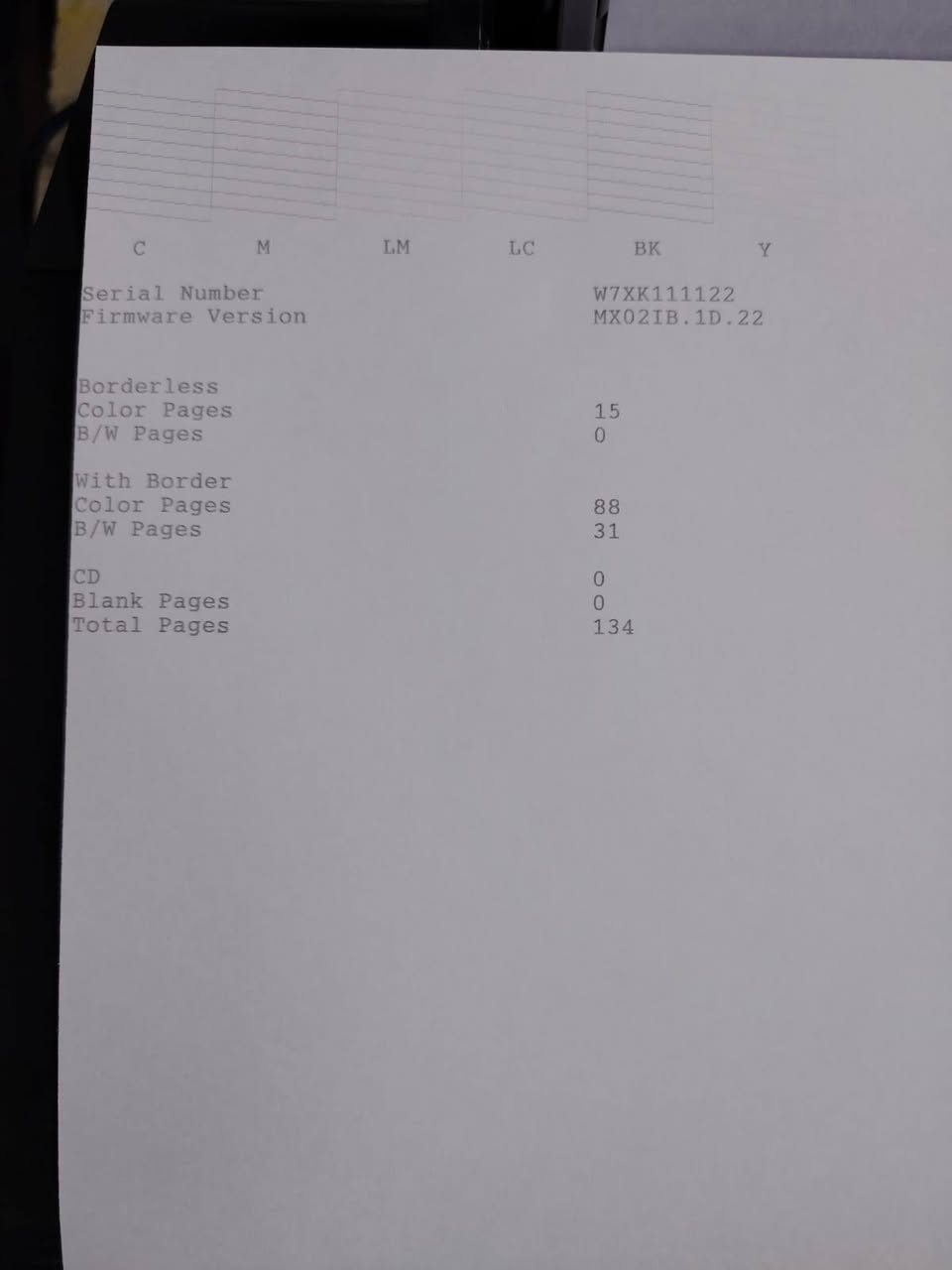 طابيعة ابسون حبر حراري
L805
%98 نظيف
صحب ورقة 134 
فحص تيست هيد مظبوط 100%
ارسل خاص 
***********
