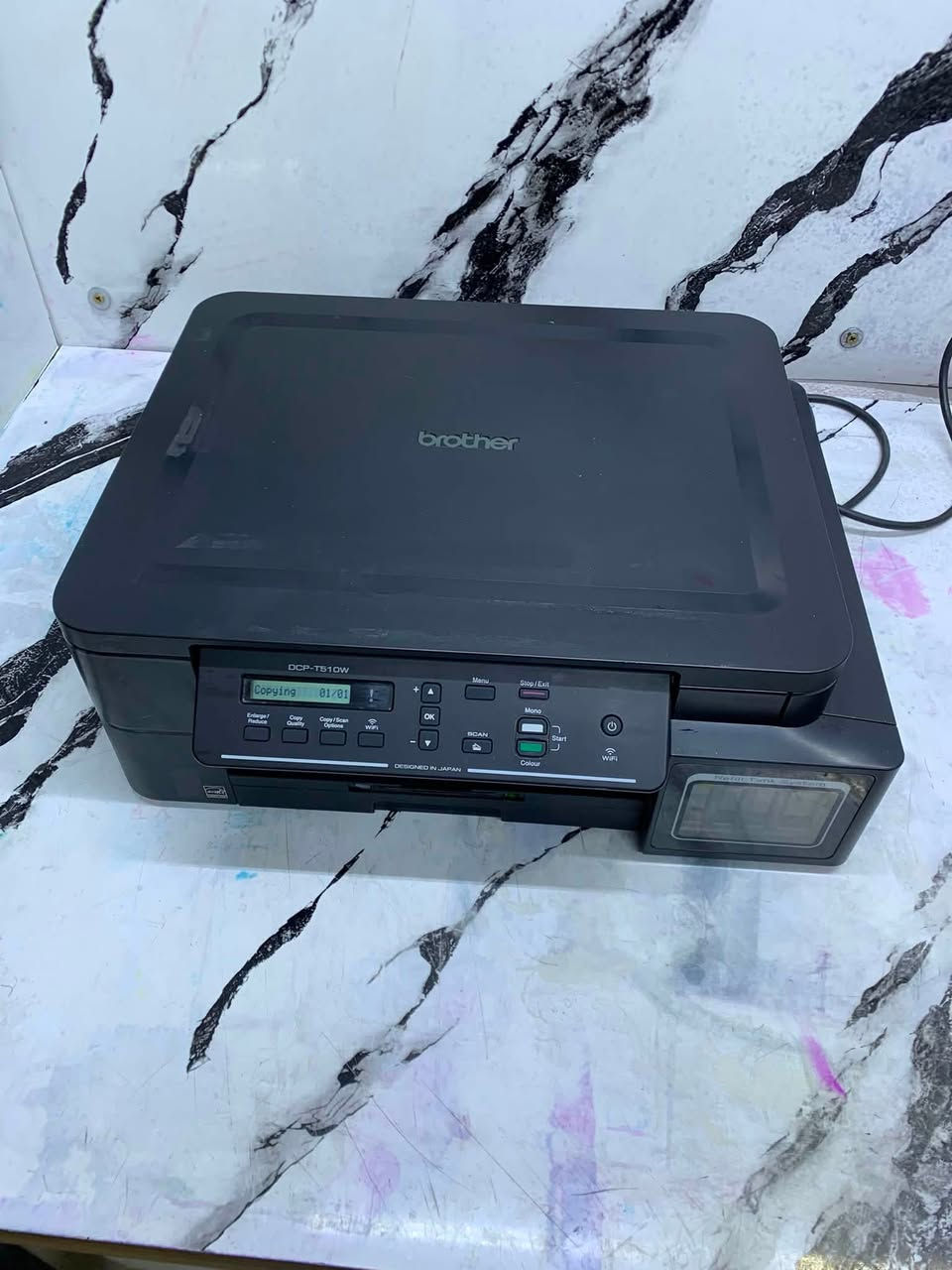 برذر T510
واي فاي
ملون وعادي
منضومه حبر خاريه 
السعر 110 توصيل موجود
***********
