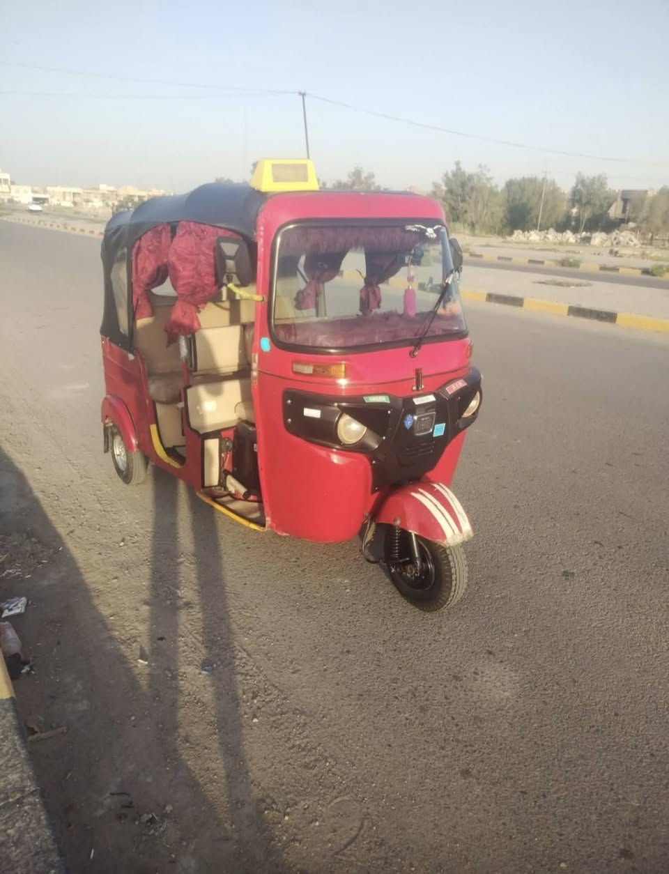 السلام عليكم للبيع تكتك باجاج موديل 20 (رقم انكليزي) محرك مكفول من التبخير والتنقيص مكانها المحموديه السعر 6 مليون قفل (***********) متواجد واتساب واتصال
