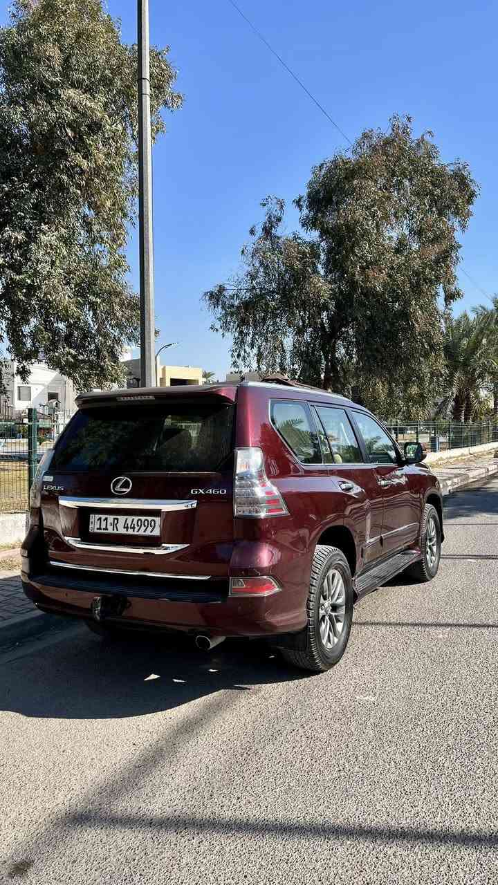 لكزسGX460-2014خليجي
فول موصفات
لون مميز ماروني
داخل بيجي جلد
رقم مميز بغداد 44999R
محرك 4600cc-V8
مسوي ادامة للمحرك
كامرات امامي وخلفي وجانبي
حساسات 360
تحديد مسار
جكات
تحكم في سرعة الزحف
كشنات كهرباء
كشنات امامي والخلفي تبريد وتتدفئه
كشنات الصندوك كهرباء
كشنات خزن 
فتحة سقف
ماشية200الف
دعاميه خلفيه صبغ+طخه بالباب الخلفي اليمين
السعر310
***********
