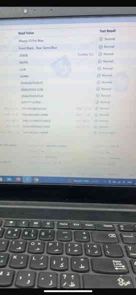 للبيع :-للجــناي 
ايفون 13برو max  
مكفووول وشرط الفحص.
نضافه100‎%. 
ذاكره 256
بطاريه95.   hs
السعر ٧٥٠ / مجال قليل بي
المكان تكريت
0776 074 0960
