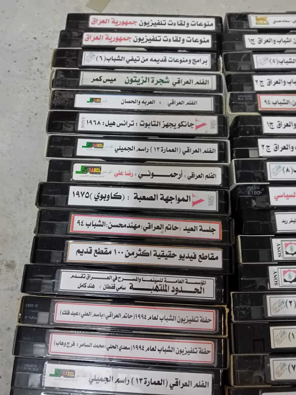 كاسيتات فيديو مسجلة عليها محتوى تلفزيون الشباب والعراق كما في الصور
للحجز والاستفسار مراسلة الصفحه 
العدد ٤٠ 
يوجد توصيل


**إذا كنت صاحب هذا الإعلان وتريد حذفه لأي سبب، رجاءا أرسل رسالة إلى الدعم الفني**