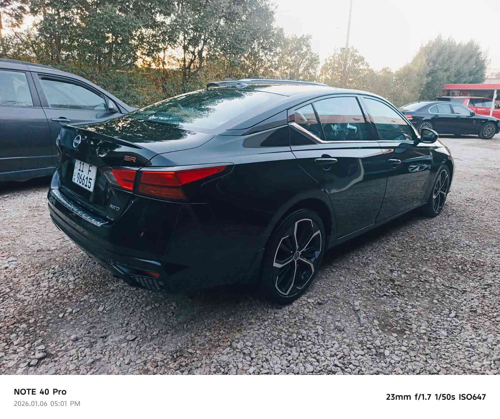نيسان ألتيما 2023 SR   مواصفات معروفه مواصفات SR رياضي 
ماشيه 41
ويل كب 
كشنات هيتر 
تبريد تدفئه
شاشه بلاديه لمس 
لايت فول لد
 لد نهاري 
رادار امامي وجانبي 
تحديد مسار 
مثبت سرعه 
كامرة خلفيه
حساس خلفي 
بصمه ابواب 
كير سبورت 
حادثه امامي. وتبديل باب بالعراق
بعد بيها هواي مواصفات 

سياره. نقد. وترهم. مراوس 

العنوان كربلاء 
***********
