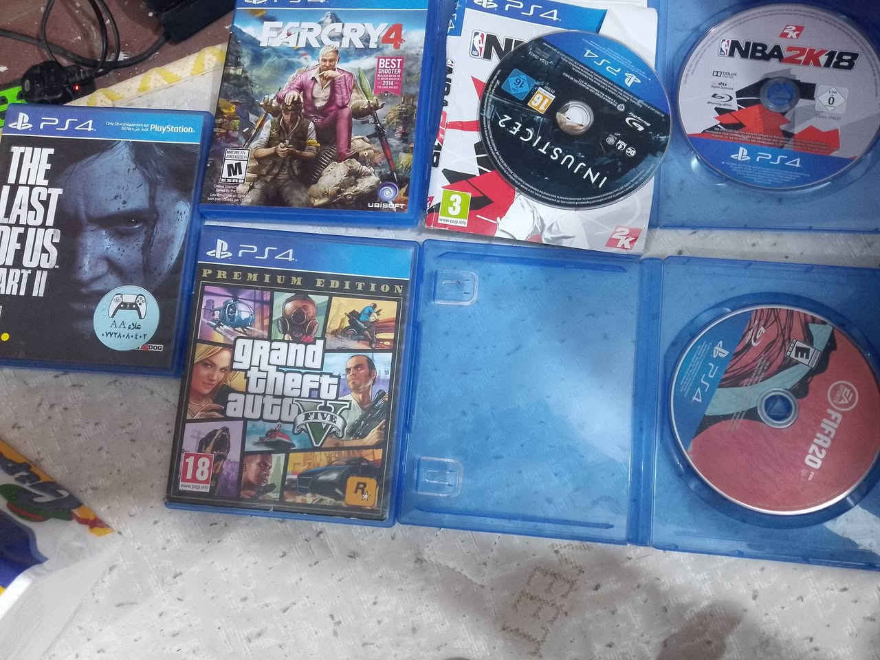 سلام عليكم
بلي 4 نضيف 
مع اقراص او يدات 
،مع شاشه او يوبي اس 
ذاكره 500 السعر 220 بي مجال


**إذا كنت صاحب هذا الإعلان وتريد حذفه لأي سبب، رجاءا أرسل رسالة إلى الدعم الفني**