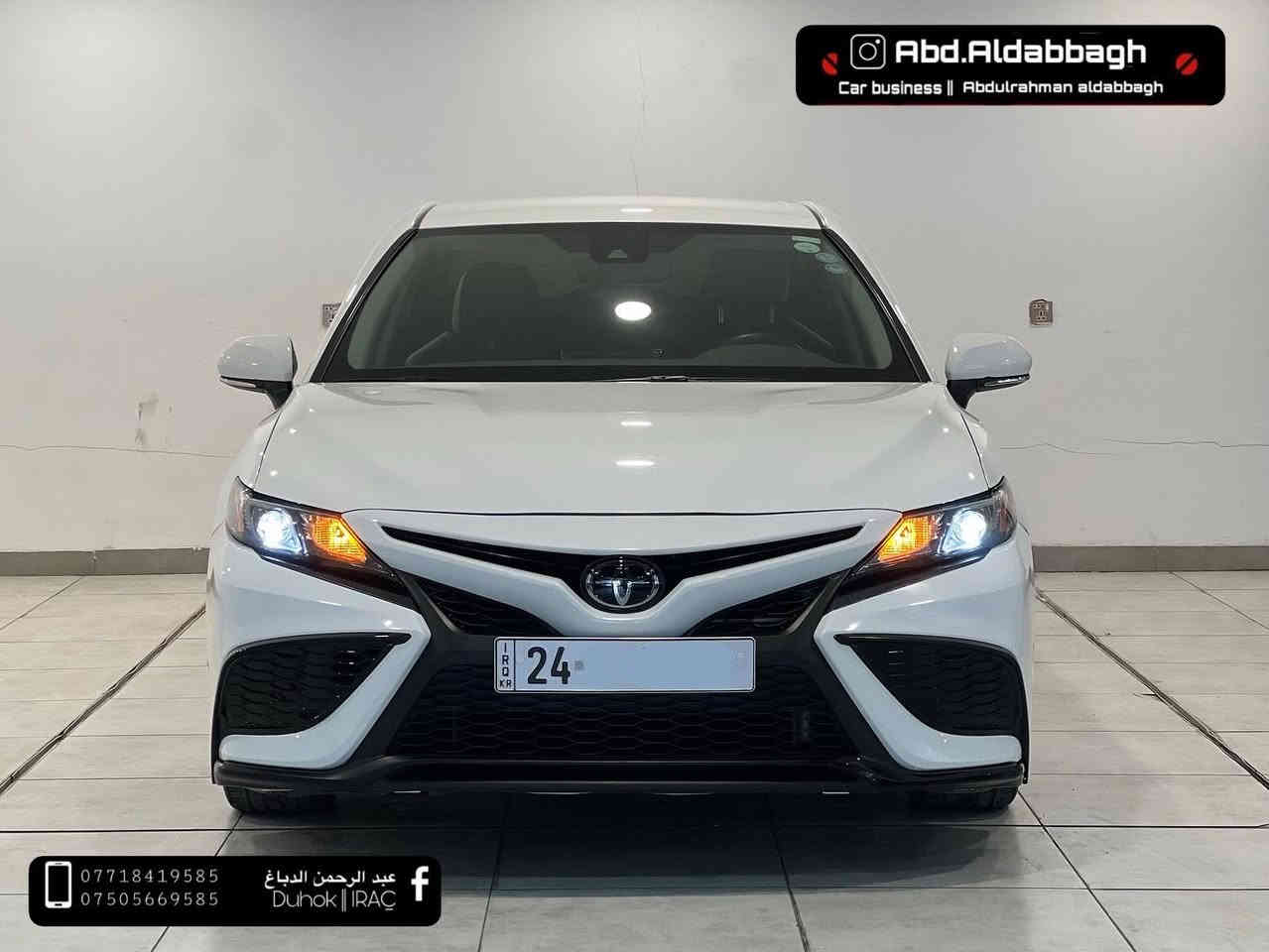 تويوتا كامري 2023 +SE   (وارد امريكي)AWD
: العداد: 30  الف ميل   مواصفات : كشنات جلد
 ، كشنات كهرب ، تدفئة بالكشنات 
و هيتر بالسترين ،تحديد مسار كروز سرعة 
، شيفتات بالستيرن ، رادار امامي خلفي و نقط عمياء  
وضعيات قيادة حساسات ، بصمة تشغيل عن بعد 
السيارة بدون صبغ بدون دواخل بدون ايرباك 
تعديل بارد شبر بالجاملغ  الخلفي و كرت بجاملغ الامامي 
السيارة رقم دهوك الجديد  مكان السيارة دهوك 
السعر : 225$ ورقة و بيها مجال 
 للتواصل: واتساب
*********** 
***********
