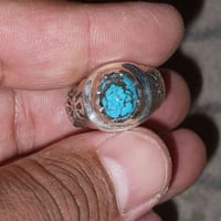 خاتم فيروزي طبيعي • اكسسوارات شخصية