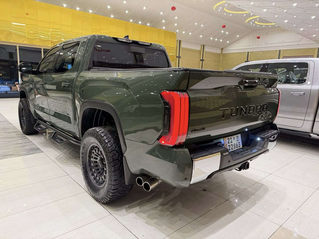 MARHABA CARS ERBIL
——————————
BRAND : TOYOTA TUNDRA 
CLASS : SR5 TRD
ENGINE : V6 - 3.4T - 4x4
STATUE : CLEAN TITLE كلين تايتل 
YEAR : 2023
PRICE : $$ 
COUNTER : 48,000 MILE
IMPORTING : وارد كندى
ADRESS : Erbil , أربيل شارع ١٠٠م صف دائرة گمرگ
FOR IFORMATION CALL US :
MARHABA CARS 
 📞 : ***********
