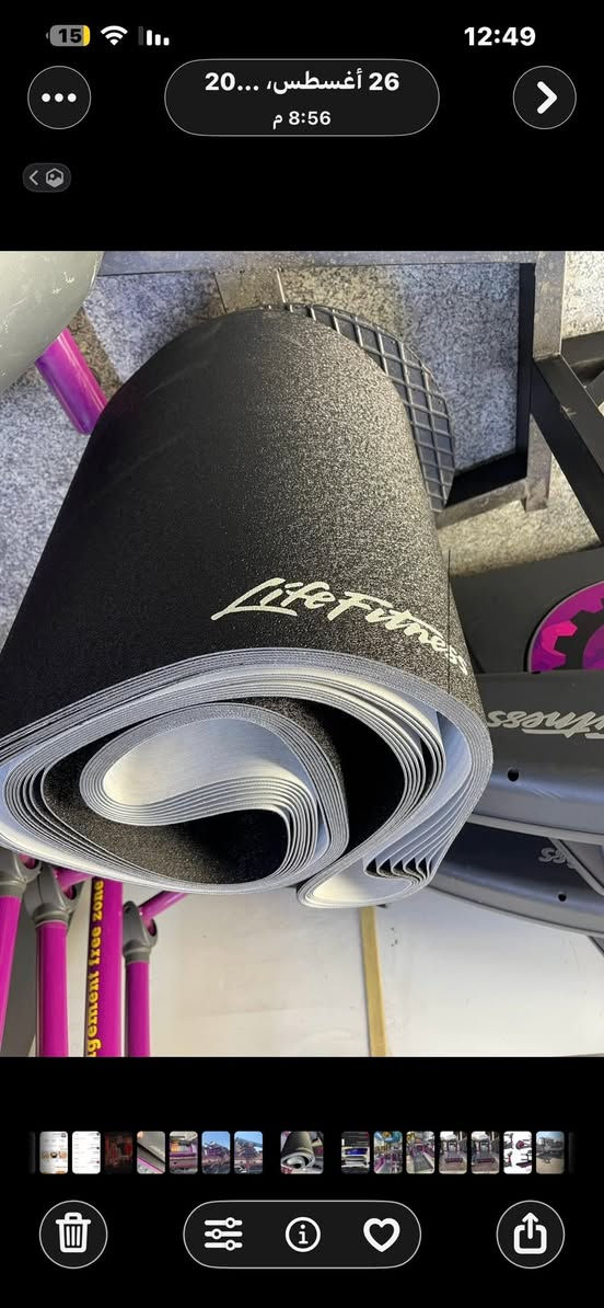 يتوفر كادر مختص لصيانة وإدامة جميع أجهزة الكارديو
جميع قطع الغيار Life Fitness أصلية وبضمان سنة كاملة  
قايش Life Fitness يمنع الاحتكاك والصعقات الكهربائية  
الشمع الأصلي من Life Fitness العالمية متوفر حصرياً لدينا

صيانة المنجزة
•  [ ] تنظيف وتعقيم كامل للجهاز
•  [ ] فحص ومعايرة المحرك + قياس الأمبيرية
•  [ ] فحص البورد الإلكتروني والحساسات
•  [ ] شد وضبط سير المشي + موازنة
•  [ ] تشحيم السير بالشمع الأصلي Life Fitness
•  [ ] فحص الكيبلات والوايرات وتبديل التالف
•  [ ] فحص نظام الأمان Emergency Stop
•  [ ] تحديث سوفتوير الشاشة إن وجد
•  [ ] اختبار تشغيل لمدة 15 دقيقة على سرعات مختلفة
￼
ضمان 12شهر حقيقي 
***********
