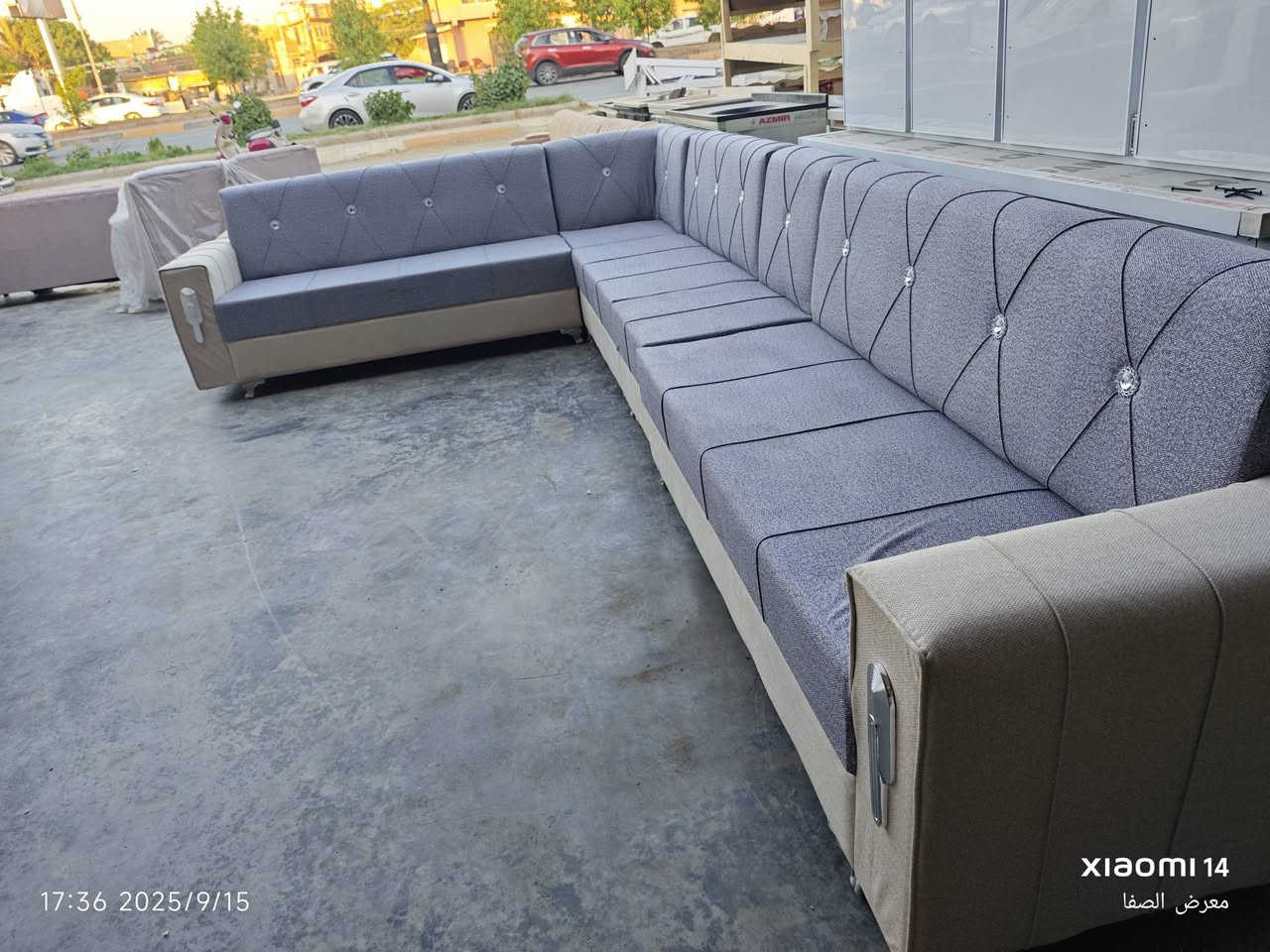 📣 🔹 عروض دواوين 🔹
✨ بمناسبة شهر رمضان المبارك ✨
🛋️ يعلن معرض ومزاد الصفا عن توفر دواوين قنفات راقية وأنيقة
💸 السعر يبدأ من 275 د.ع فقط فصاعدا كل موديل وسعره.
✔️ أجود أنواع الاقمشة
✔️ خامات ممتازة تتحمل الاستخدام
✔️ ألوان وتصاميم متنوعة
📍 يتوفر  توصيل لباب البيت بأجرة
📞 للطلب والاستفسار:
☎️ ___ ***********
📩 واتساب: ___***********
🌙 رمضان كريم وكل عام وأنتم بخير 🌙
