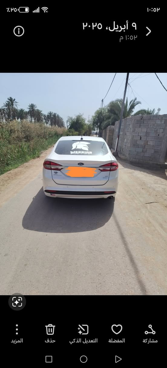 فورد فيوجن فول مواصفات اعلى فئه موديل 2018 رقم بصرة دولي مكفوله من الصبغ والحادث السيارة جديدة كلها على البلاد  السنوية باسمي السعر 135 العنوان البصرة التنومه ***********
