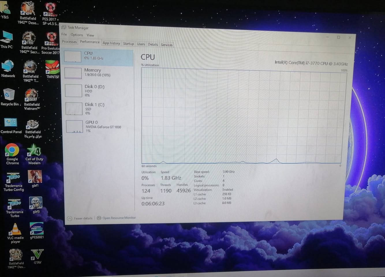 السلام عليكم كيس حاسبه للبيع المواصفات
i7 3770
مذر بورد GIGABYTE موديل GA-H77-DS3H
Ram  20 GB     1600 mhz
Pwer supply 500 w  prand Huntkey بي منفذ كرت شاشه
GT1030  2 GB GiGabyt
هارد 256  ssd   نوع تيم كروب  تايوان
هارد hhd 500 gb
مبرب غازي دبل فان نوع ديب كول  ارجي بي
كيس نوع GAMEMAX جامه شفافه الجانبيه منصب وندوز 10. السعر 230 الف  مكاني بغداد ساحه عدن


**إذا كنت صاحب هذا الإعلان وتريد حذفه لأي سبب، رجاءا أرسل رسالة إلى الدعم الفني**