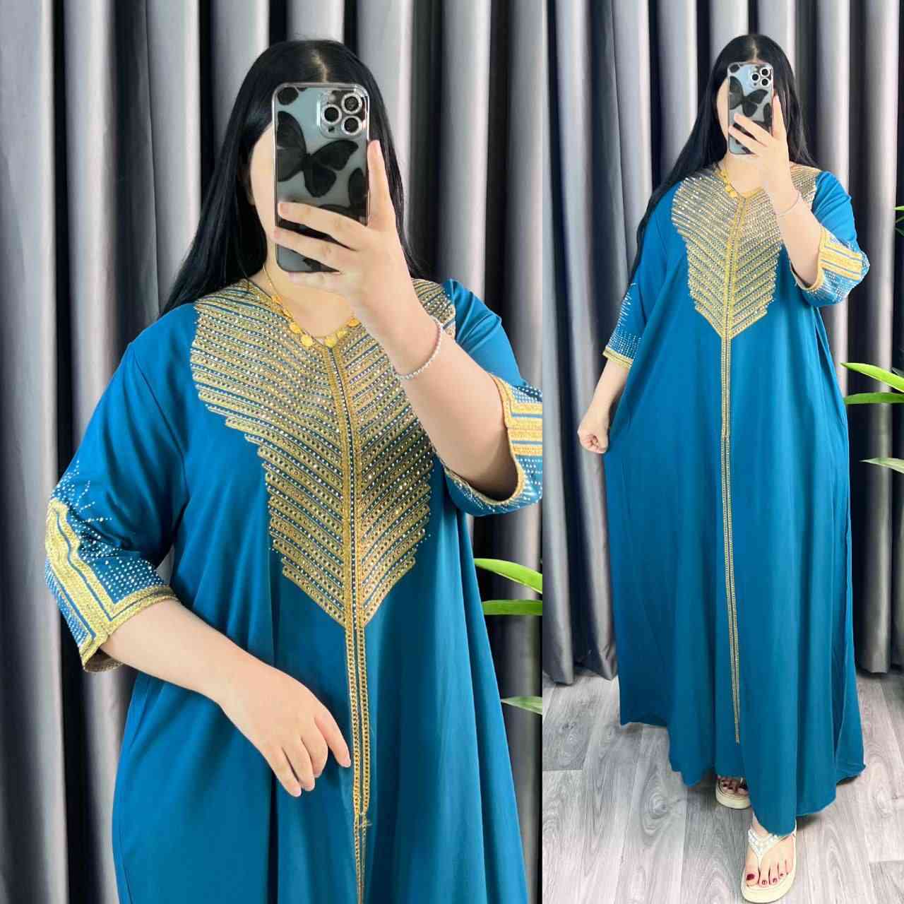 البيع جملة فقط
🔥 موديل الترند الجديد — كلابية  الملكة ستراس 
تصميم خليجي  للبيت  والاستقبال.
✨ الخامة: كشمير. ايطالي مغسول ناعم وفخم
✨ التطريز: ستراس ملكي حول الرقبة والأكمام يعطي لمعة أنيقة
✨ القياسات: من 2XL إلى 5XL

سعر الدرزن 100الف


**إذا كنت صاحب هذا الإعلان وتريد حذفه لأي سبب، رجاءا أرسل رسالة إلى الدعم الفني**