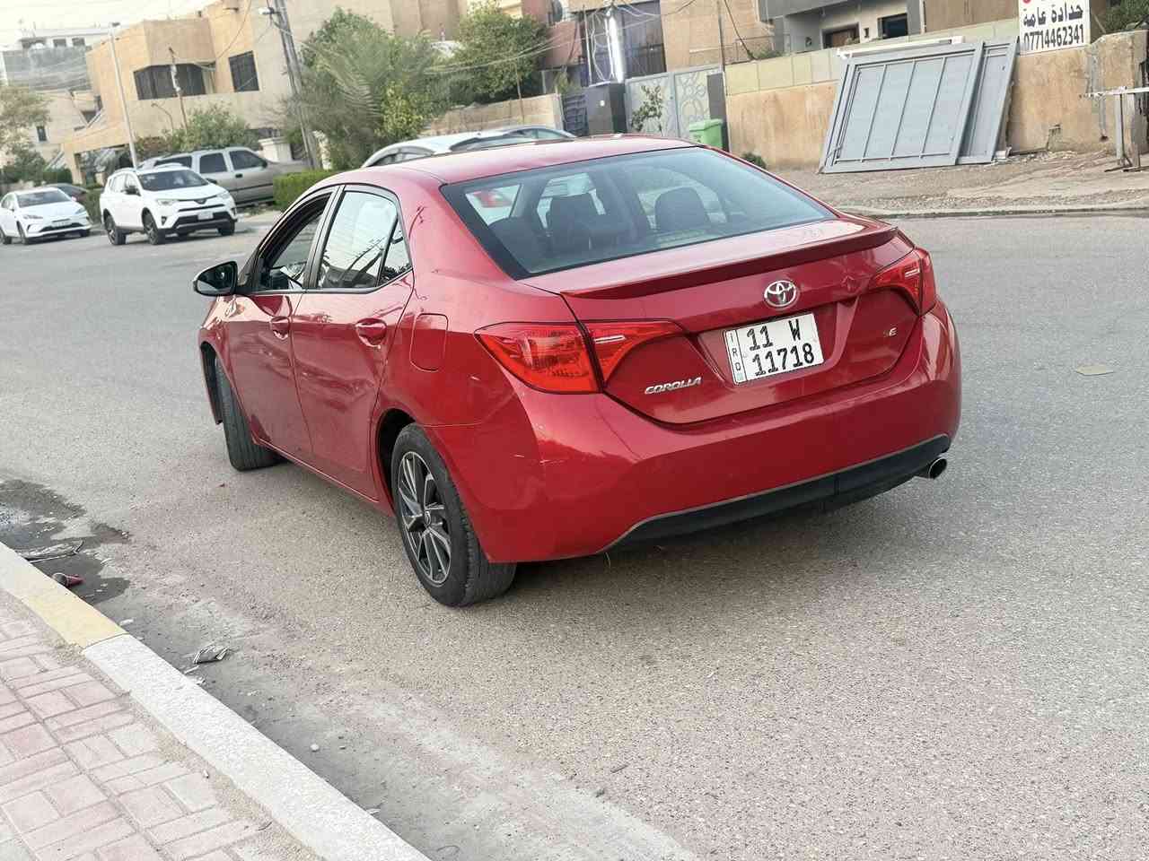 السلام عليكم
كورلا موديل 2018 السياره جديده محرك وكير وصدر كفاله عامه 
بيه قطع صبغ يعني السياره شوف عين احلى من الصور العنوان بغداد الاعلام
رقم الهاتف ***********
