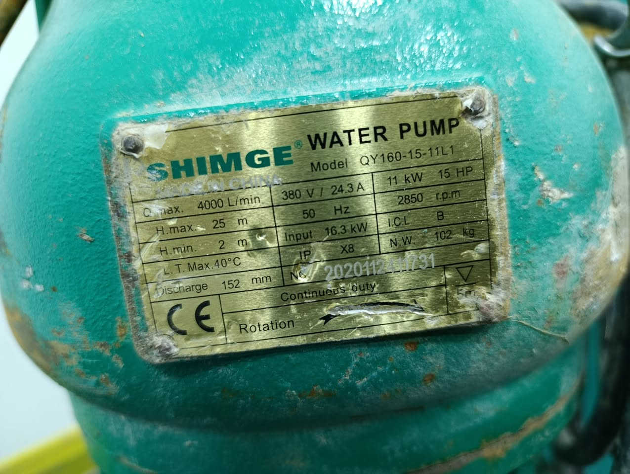 ماطور شمجي جديد نازل مره وحده للماي للفحص فقط
ماطور ثري فيز(3 فاز) 15 حصان شمجي اصلي مالت بير ويصير للسقي من الشط مكاني الديوانية وعندي توصيل للمناطق القريبه.
سعره 750 الف دينار
***********
