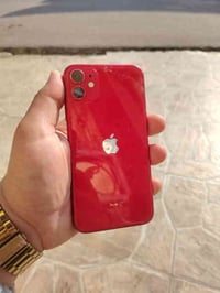 آيفون 11  128 تك سيمكرت بطاريه 77 مبدل شاشه فيس إيدي متوقف  ضهر مكسور ...