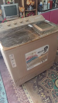 غساله جديده بعدهي بالايلون كبيره الحجم حته بطانيات تغسل للبيع التفاصيل...