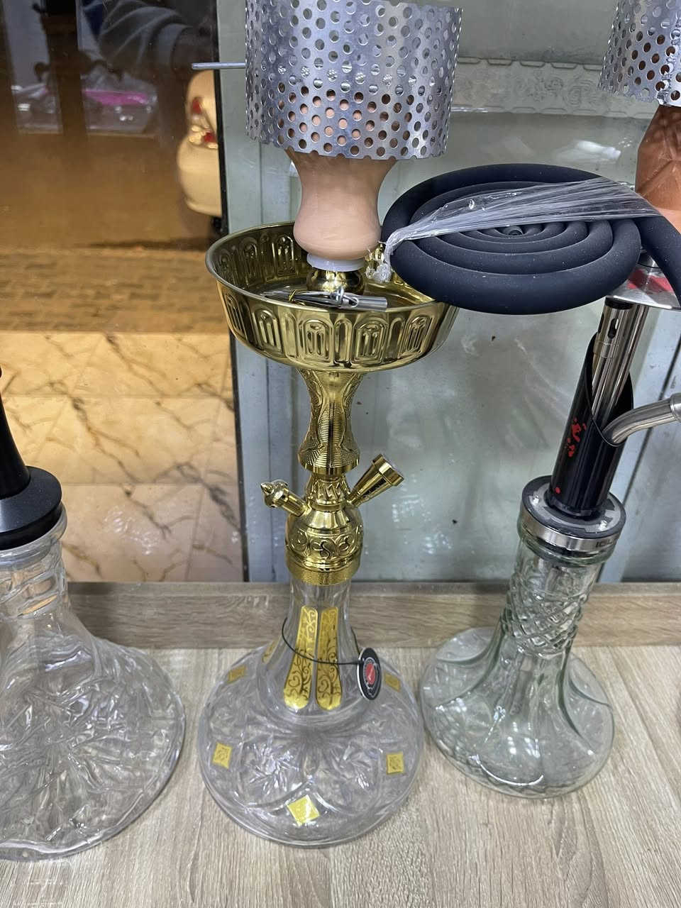 طاولي خشب ثقيل عدد ٤ سعر الواحد ١١
فناجين زينه عدد ٨ سعر ١.٥٠٠
قامجيات عدد ٧٥ سعر ٢٠٠٠
نراكيل الماني سل ستيل عدد ١٠ سعر القطعه ٢٥ 
نراكيل طه عدد ٤سعر القطعه كامله ب ٧٠ 
ناركيله خليل مامون عدد ١ سعر ٣٠
شبج نراكيل عدد ١٦٠ سعر القطعه ٥٠٠ 
صواني نراكيل مشكل عدد ٢٤٠ سعر القطعه ٥٠٠
بكار ناركيله طه عدد ١٠ سعر القطعه ٨
شيش نراكيل اصليه عدد ٤٠ سعر القطعه ٣٠٠٠
فحم وناسه كارتون كامل أبو الكيلو 
فحم الشيشه الشرقيه كارتون كامل أبو الربع 
مناقل ناركيله عدد ٩ سعر القطعه ١
نراكيل الماني صغير عدد ٨ سعر القطعه ١٤
ناركيله سياره عدد ٧ سعر القطعه ١٢
زبانه ناركيله عدد ١١٠ سعر القطعه ٢٥٠
الاستيك ناركيله عدد ٩٠ سعر القطعه ٢٥٠ 
معسل نراكيل مشكل عدد ١٤٥ سعر القطعه ٧٥٠
فرج شيش وبكار سعر القطعه ٧٥٠
بكار صاج عدد ٣ أبو ٥٠ سعر القطعه ٥٠٠٠
منكاش ناركيله عدد ٧٠ سعر القطعه ٢٥٠
*********** بصره
