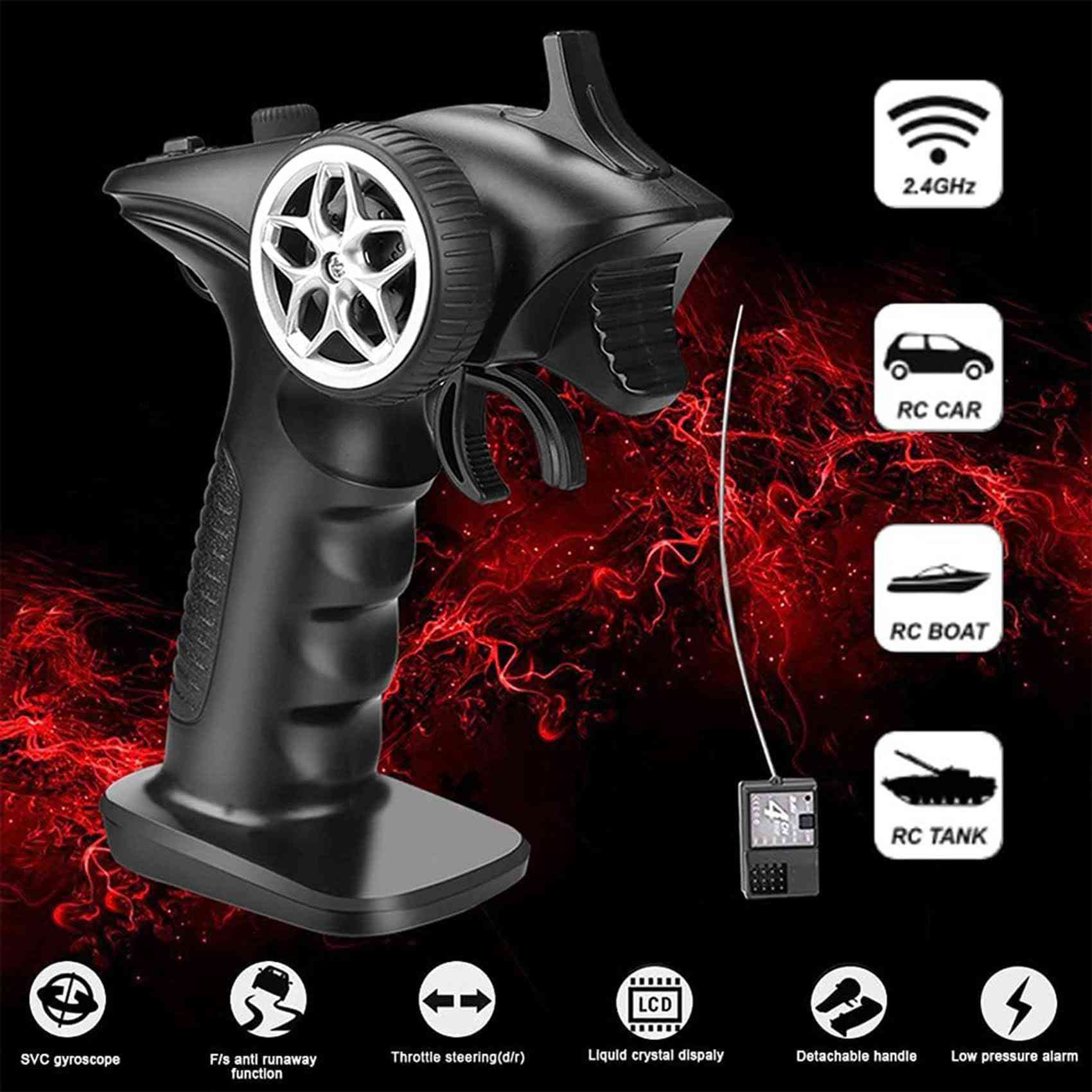 🟥جهاز تحكم عن بعد بتردد 2.4 جيجاهرتز طراز GA-4H-TX، ويتميز بالتالي:
نوع الجهاز: جهاز إرسال واستقبال (Transmitter Kit) بـ 4 قنوات. 
التقنية: يستخدم تقنية FHSS بتردد 2.4 جيجاهرتز لمقاومة التشويش. 
الاستخدام: مناسب لسيارات وقوارب ودبابات التحكم عن بعد (RC). 
المدى: توفر تحكماً مستقراً لمسافة تتراوح بين 200 و 300 متر. 
الميزات: وقت استجابة سريع يضمن تحكماً دقيقاً، مع توافق مع مجموعة متنوعة من المركبات

للإستفسار تفضل خاص


**إذا كنت صاحب هذا الإعلان وتريد حذفه لأي سبب، رجاءا أرسل رسالة إلى الدعم الفني**