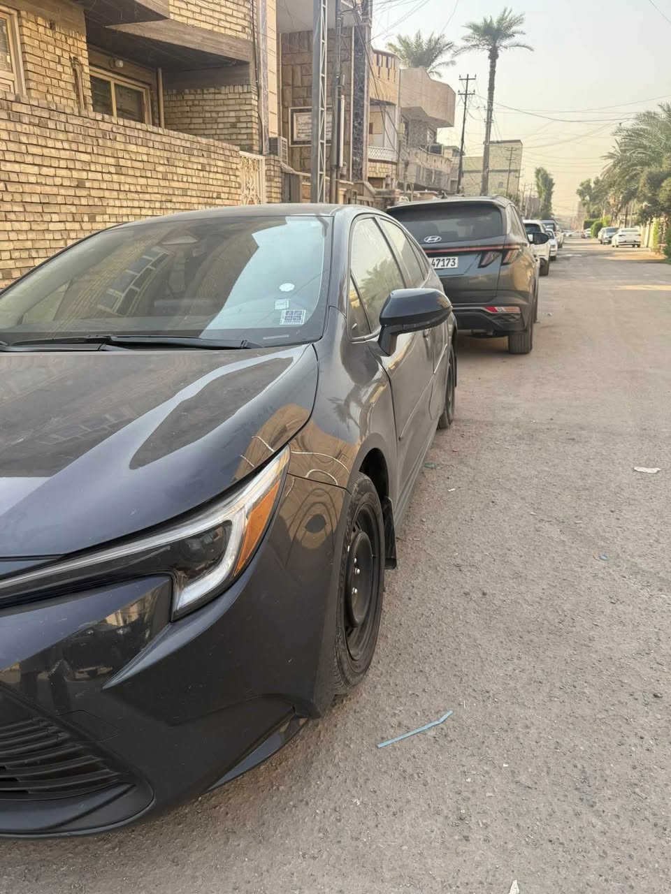 للبيع كورلا مديل 23 LEياباني هايبرد حادث باب السايق فقط ونفسه معمر لون سمنتي السياره اني مستوردها السعر 162 وبيه مجال ***********
