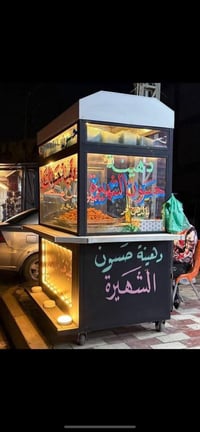 عربانه للبيع حديد درجه اولى كلش قويه   وديكور حلو   وبيه اناره   السعر...